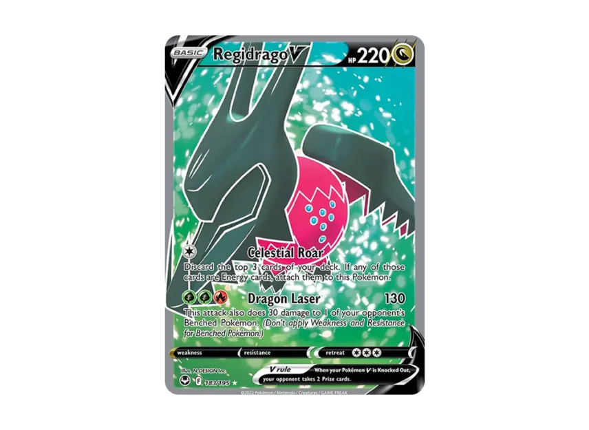 Regidrago V UR [195-SILVER-TEMPEST 183/195] (Sword & Shield "Silver Tempest")
