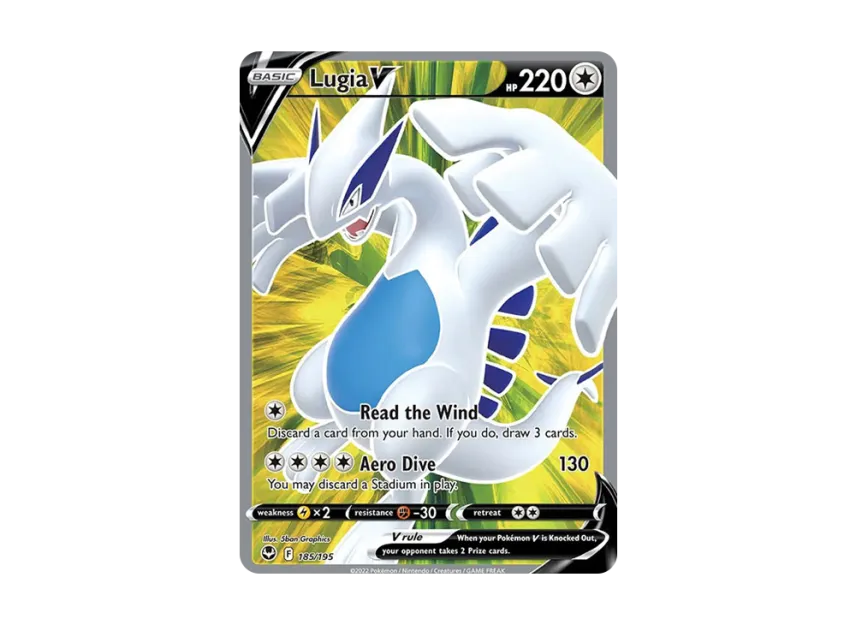 Lugia V UR [195-SILVER-TEMPEST 185/195] (Sword & Shield "Silver Tempest")