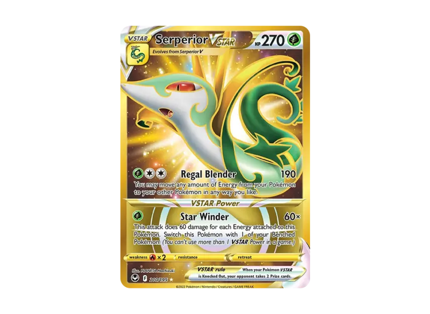 Serperior VSTAR HR [195-SILVER-TEMPEST 210/195] (Sword & Shield "Silver Tempest")