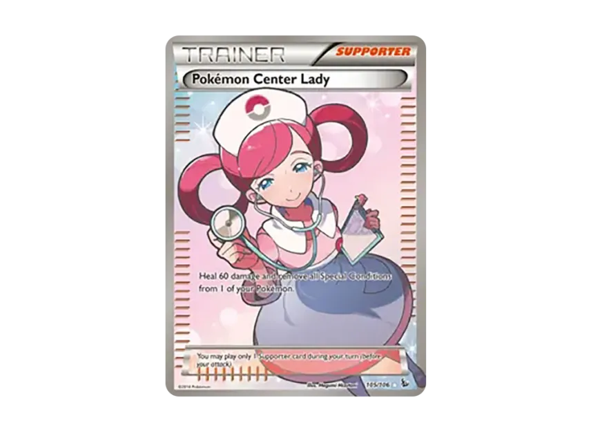 Pokemon Center Lady UR [106-FLASHFIRE 105/106] (XY "Flashfire")