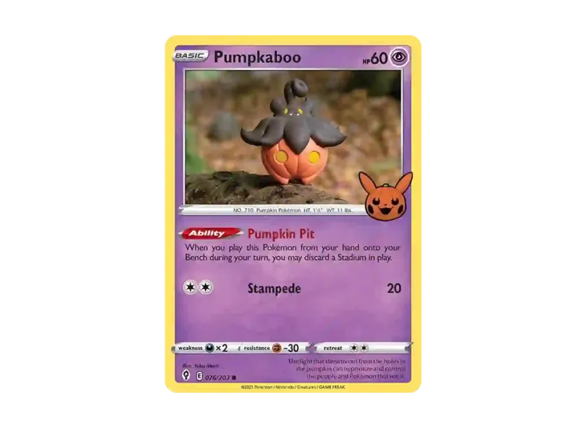 Pumpkaboo C [203-TRICK-OR-TRADE-2022 076/203] (Sword & Shield "TRICK OR TRADE 2022")