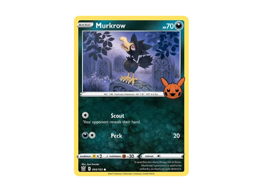 Murkrow C [163-TRICK-OR-TRADE-2022 093/163] (Sword & Shield "TRICK OR TRADE 2022")