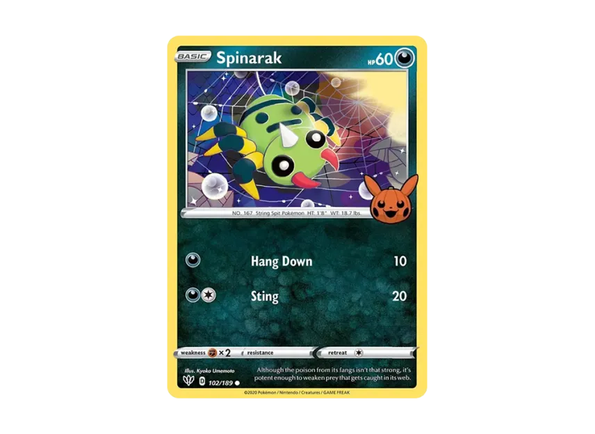 Spinarak C [189-TRICK-OR-TRADE-2022 102/189] (Sword & Shield "TRICK OR TRADE 2022")