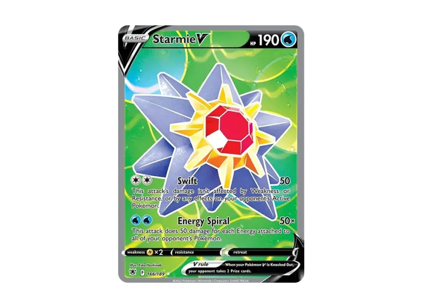 Starmie V UR [189-ASTRAL-RADIANCE 166/189] (Sword & Shield "Astral Radiance")