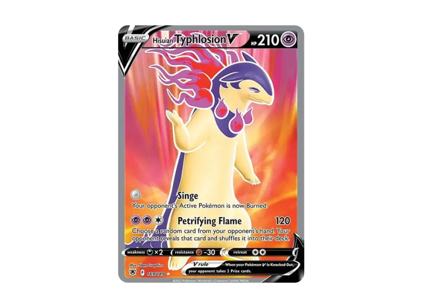 Hisuian Typhlosion V UR [189-ASTRAL-RADIANCE 169/189] (Sword & Shield "Astral Radiance")