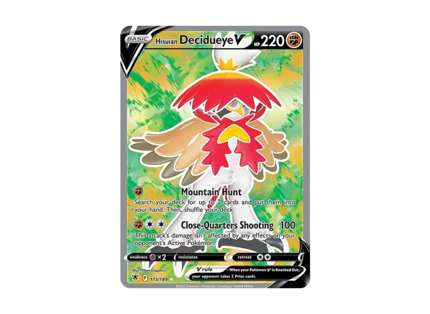 Hisuian Decidueye V UR [189-ASTRAL-RADIANCE 173/189] (Sword & Shield "Astral Radiance")