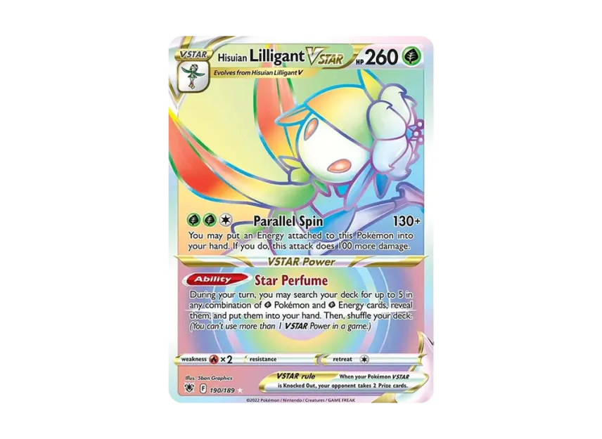 Hisuian Lilligant VSTAR RR [189-ASTRAL-RADIANCE 190/189] (Sword & Shield "Astral Radiance")
