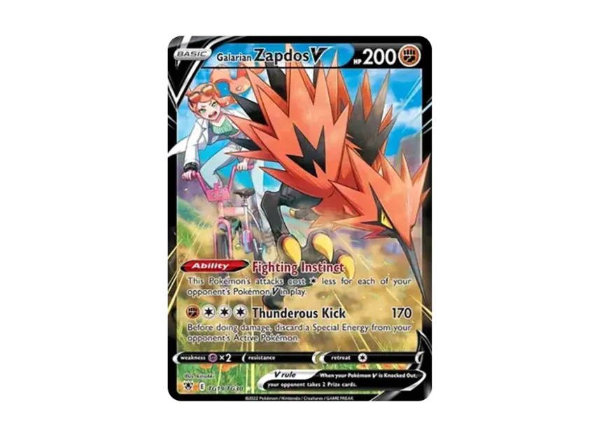 Galarian Zapdos V UR [TG19/TG30] (Sword & Shield "Astral Radiance")