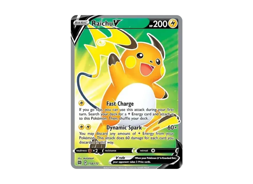 Raichu V UR [172-BRILLIANT-STARS 158/172] (Sword & Shield "Brilliant Stars")