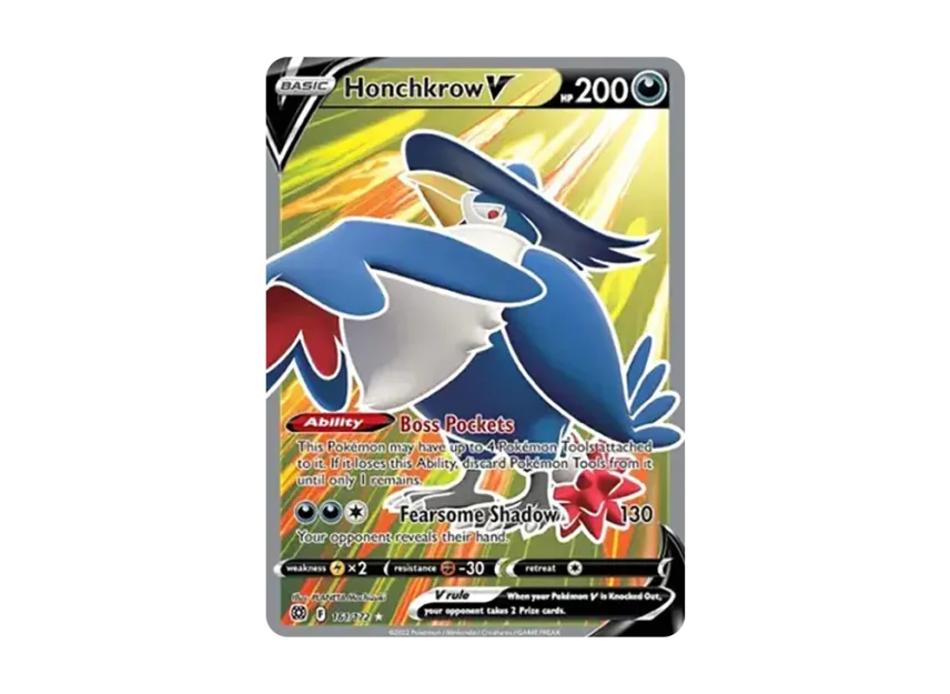 Honchkrow V UR [172-BRILLIANT-STARS 161/172] (Sword & Shield "Brilliant Stars")