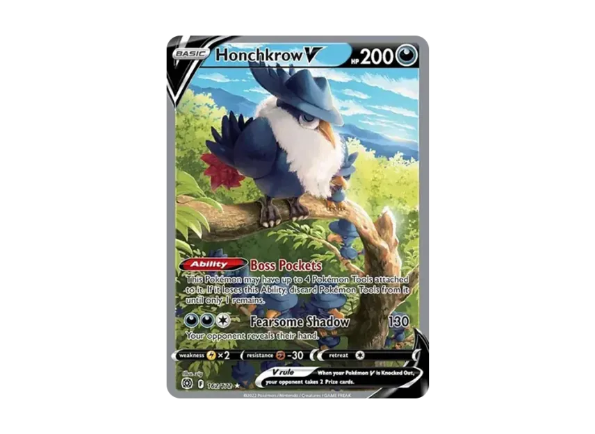 Honchkrow V UR [172-BRILLIANT-STARS 162/172] (Sword & Shield "Brilliant Stars")