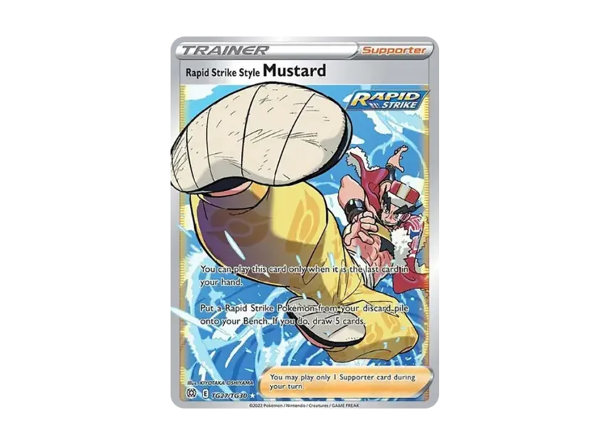 Rapid Strike Style Mustard UR [TG27/TG30] (Sword & Shield "Brilliant Stars")