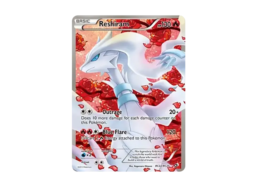 Reshiram UR [RC22/RC25] (Black & White "Legendary Treasures Radiant Collection")