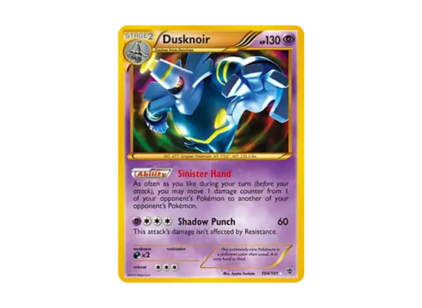 Dusknoir HR [101-PLASMA-BLAST 104/101] (Black & White "Plasma Blast")