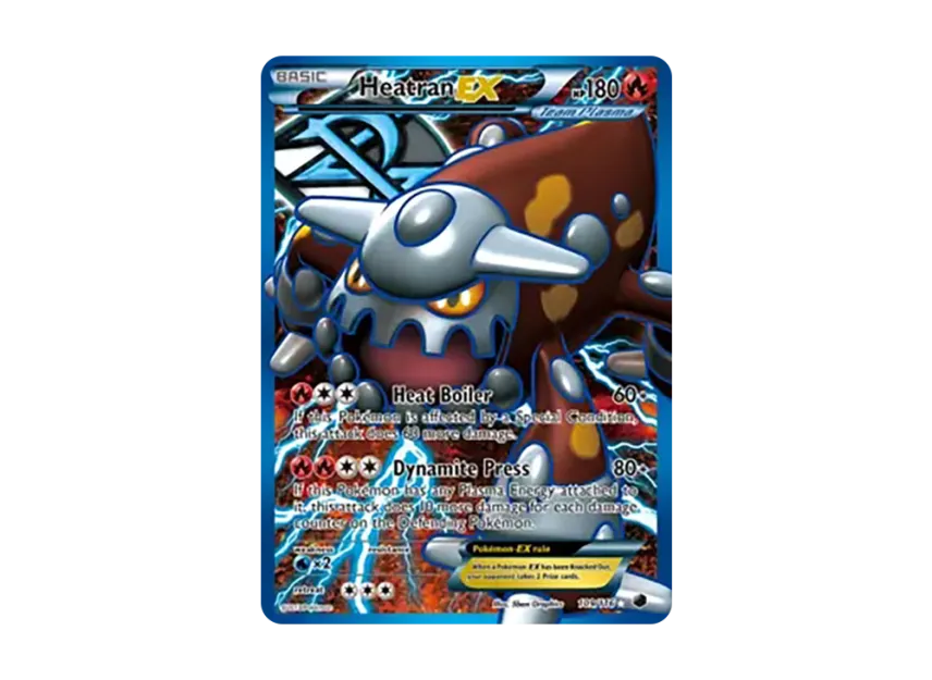 Heatran EX UR [116-PLASMA-FREEZE 109/116] (Black & White "Plasma Freeze")