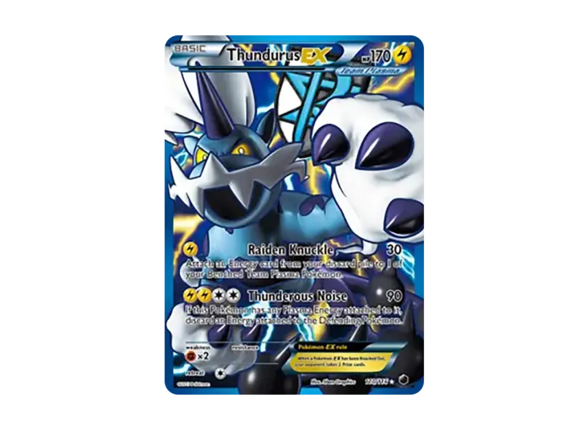 Thundurus EX UR [116-PLASMA-FREEZE 110/116] (Black & White "Plasma Freeze")
