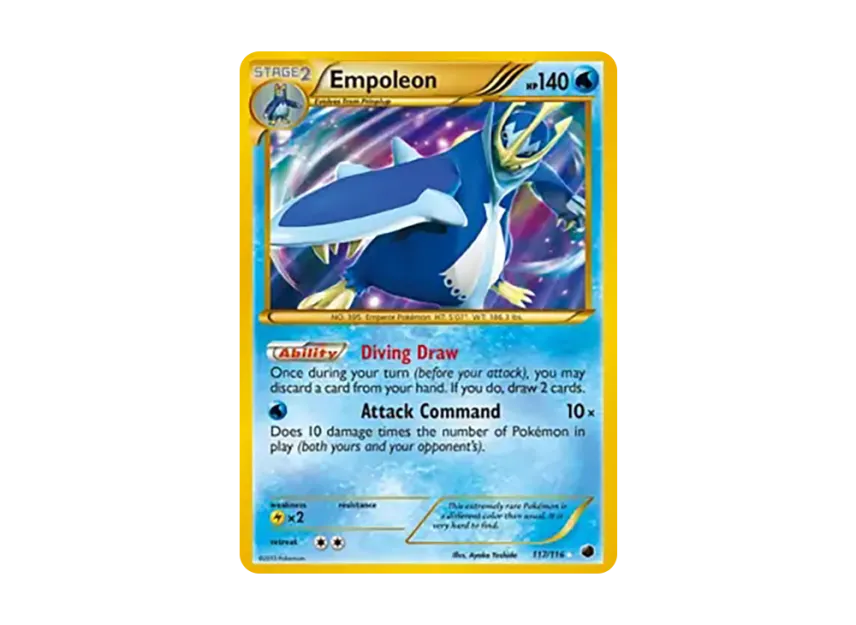 Empoleon HR [116-PLASMA-FREEZE 117/116] (Black & White "Plasma Freeze")