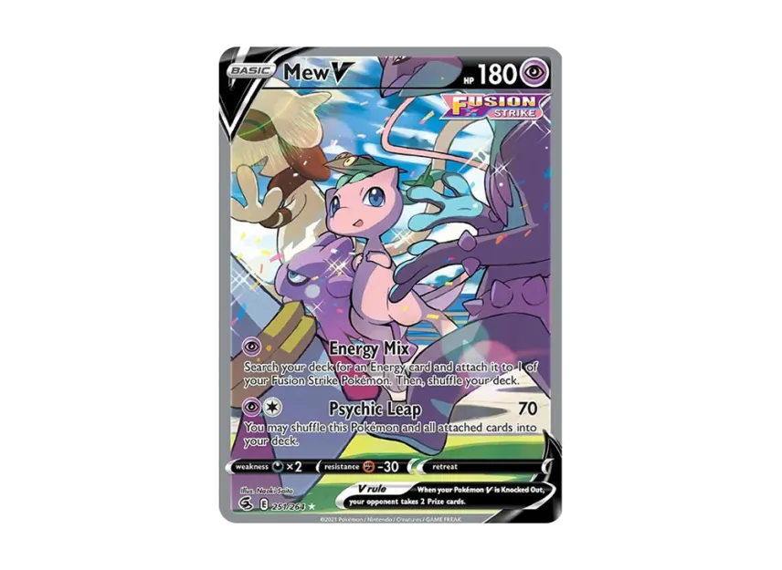 Mew V UR [264-FUSION-STRIKE 251/264] (Sword & Shield "Fusion Strike")