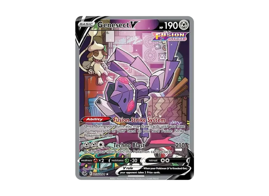 Genesect V UR [264-FUSION-STRIKE 255/264] (Sword & Shield "Fusion Strike")