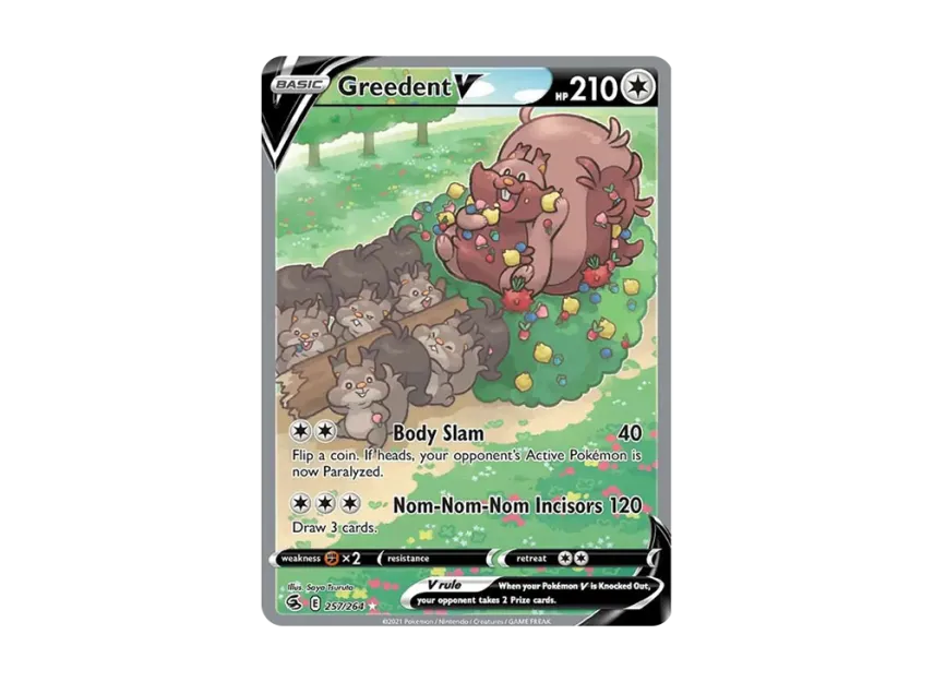 Greedent V UR [264-FUSION-STRIKE 257/264] (Sword & Shield "Fusion Strike")