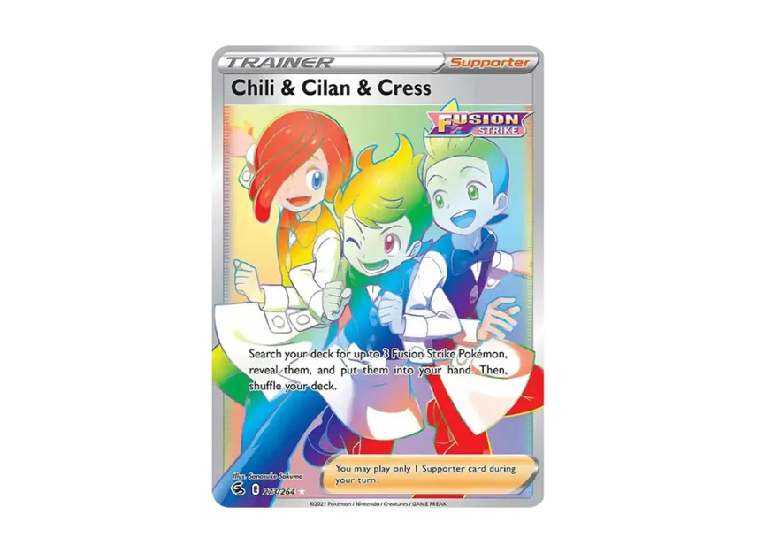 Chili & Cilan & Cress RR [264-FUSION-STRIKE 273/264] (Sword & Shield "Fusion Strike")