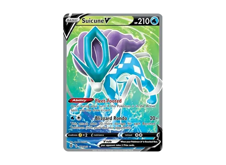 Suicune V UR [203-EVOLVING-SKIES 173/203] (Sword & Shield "Evolving Skies")