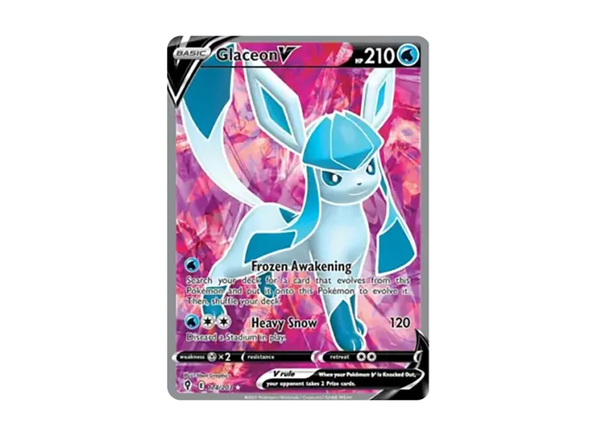 Glaceon V UR [203-EVOLVING-SKIES 174/203] (Sword & Shield "Evolving Skies")
