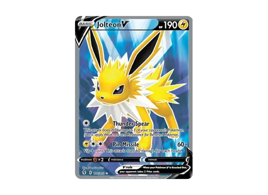 Jolteon V UR [203-EVOLVING-SKIES 177/203] (Sword & Shield "Evolving Skies")