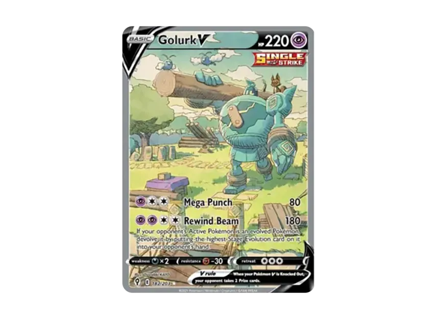 Golurk V UR [203-EVOLVING-SKIES 182/203] (Sword & Shield "Evolving Skies")
