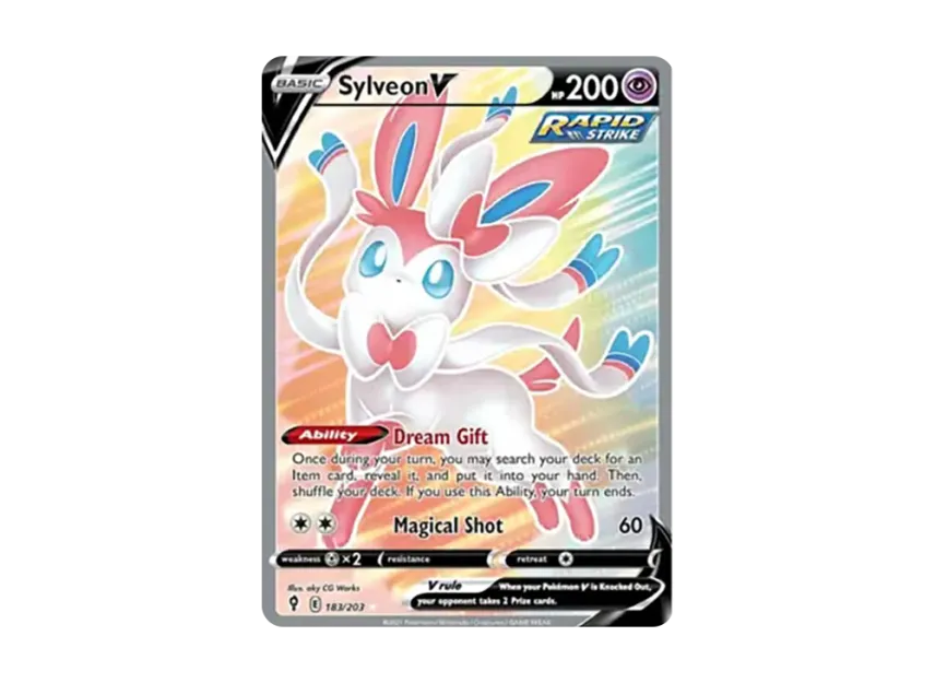 Sylveon V UR [203-EVOLVING-SKIES 183/203] (Sword & Shield "Evolving Skies")