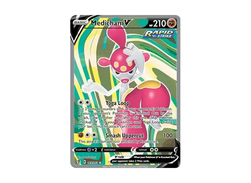 Medicham V UR [203-EVOLVING-SKIES 185/203] (Sword & Shield "Evolving Skies")