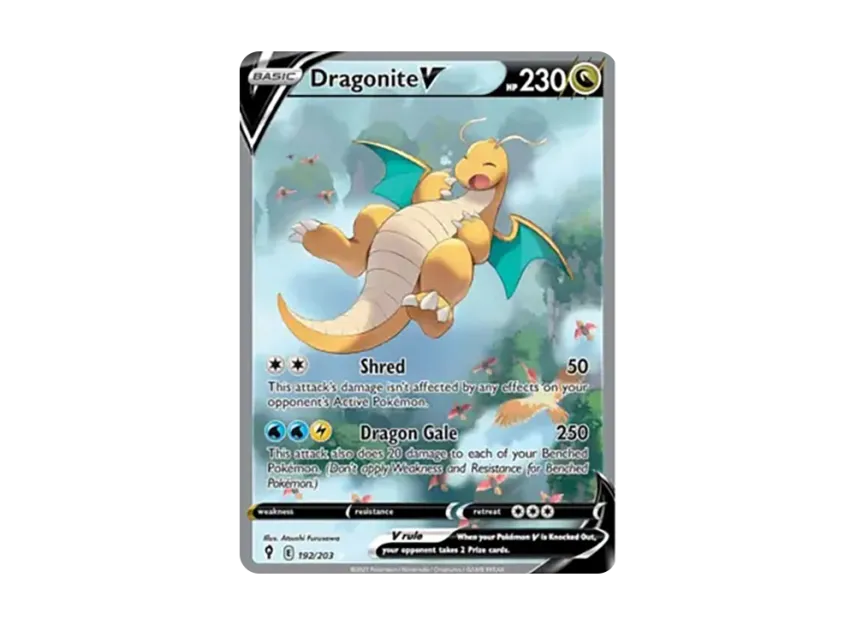 Dragonite V UR [203-EVOLVING-SKIES 192/203] (Sword & Shield "Evolving Skies")