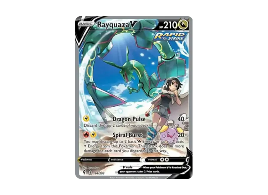 Rayquaza V UR [203-EVOLVING-SKIES 194/203] (Sword & Shield "Evolving Skies")