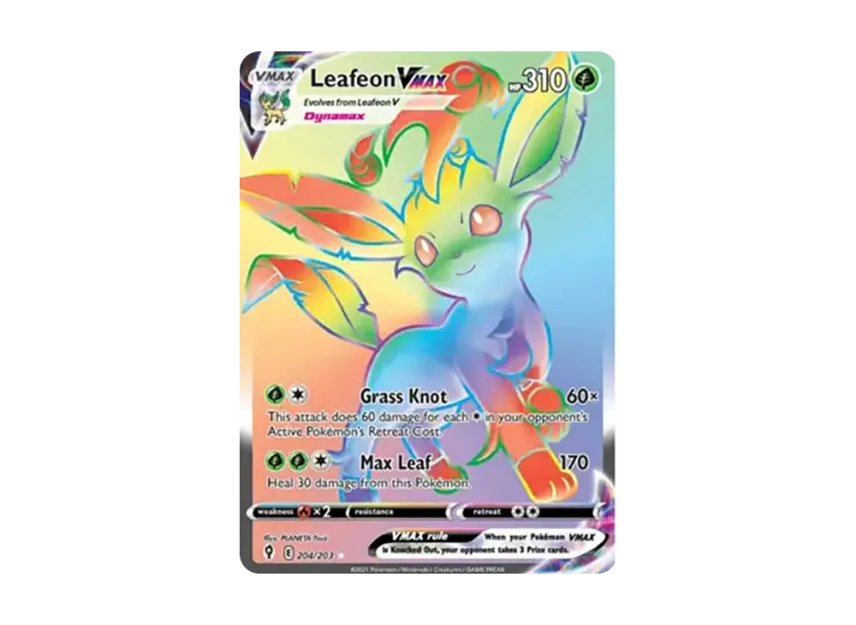 Leafeon VMAX RR [203-EVOLVING-SKIES 204/203] (Sword & Shield "Evolving Skies")