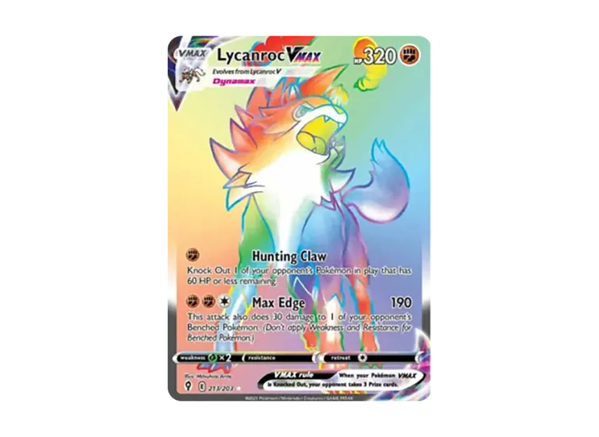 Lycanroc VMAX RR [203-EVOLVING-SKIES 213/203] (Sword & Shield "Evolving Skies")