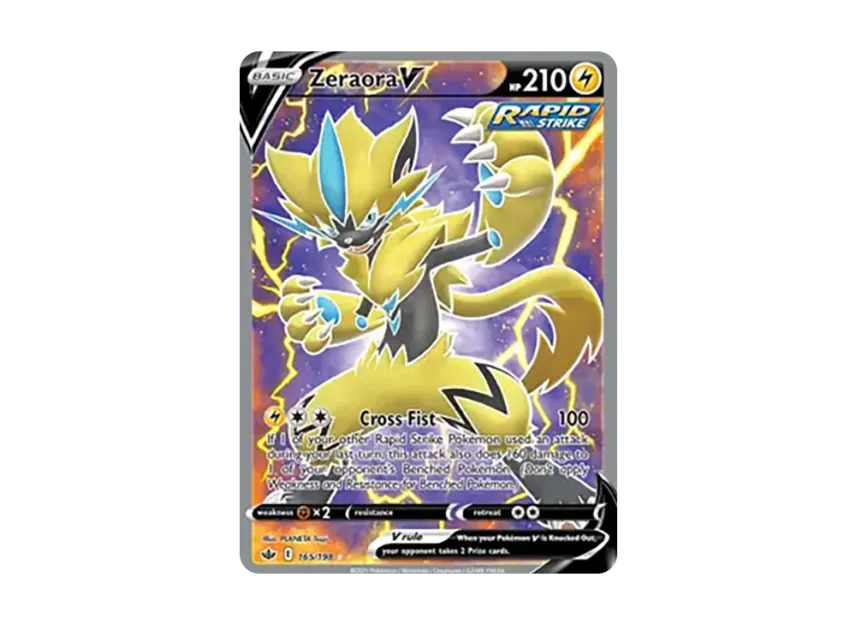 Zeraora V UR [198-CHILLING-REIGN 165/198] (Sword & Shield "Chilling Reign")