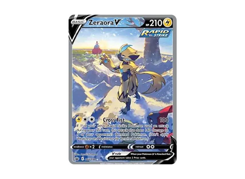 Zeraora V UR [198-CHILLING-REIGN 166/198] (Sword & Shield "Chilling Reign")
