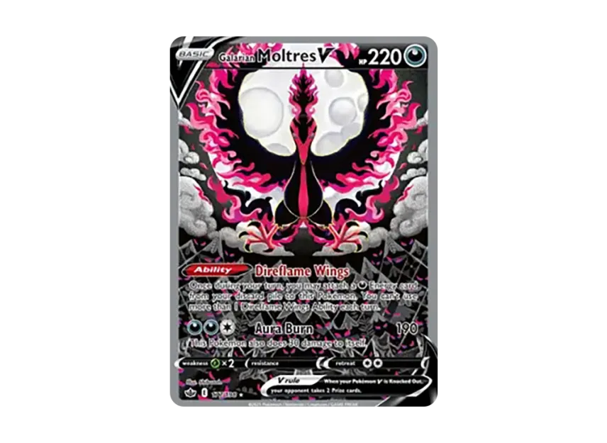 Galarian Moltres V UR [198-CHILLING-REIGN 177/198] (Sword & Shield "Chilling Reign")