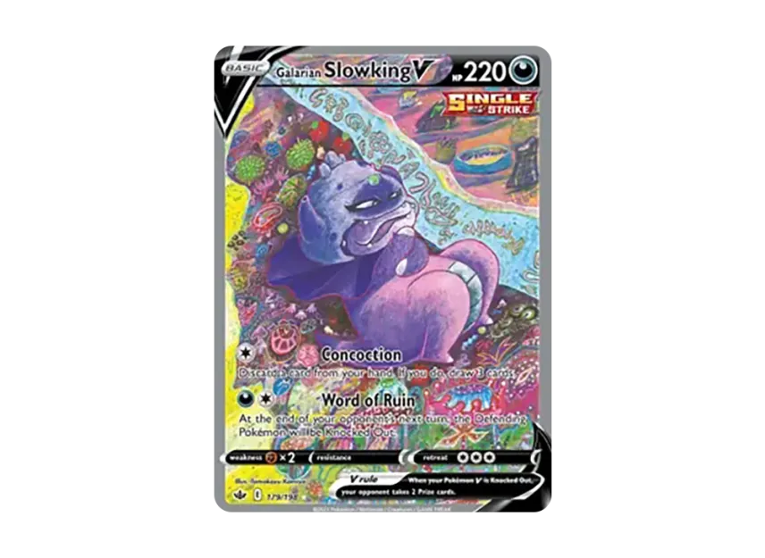 Galarian Slowking V UR [198-CHILLING-REIGN 179/198] (Sword & Shield "Chilling Reign")