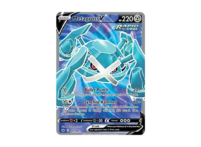 Metagross V UR [198-CHILLING-REIGN 181/198] (Sword & Shield "Chilling Reign")