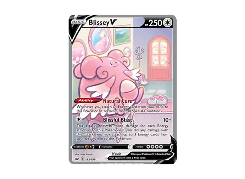 Blissey V UR [198-CHILLING-REIGN 183/198] (Sword & Shield "Chilling Reign")