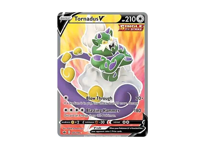 Tornadus V UR [198-CHILLING-REIGN 184/198] (Sword & Shield "Chilling Reign")