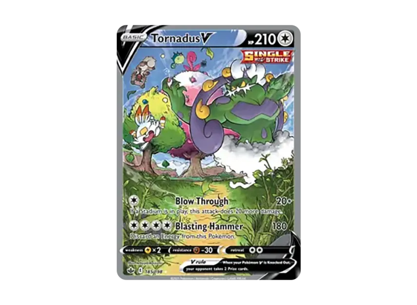 Tornadus V UR [198-CHILLING-REIGN 185/198] (Sword & Shield "Chilling Reign")