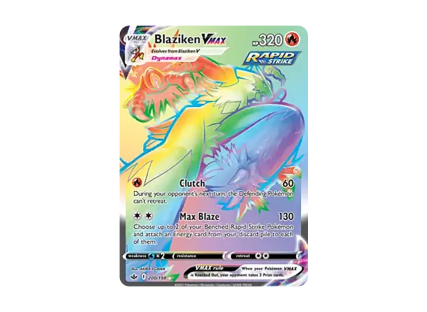 Blaziken VMAX RR [198-CHILLING-REIGN 200/198] (Sword & Shield "Chilling Reign")
