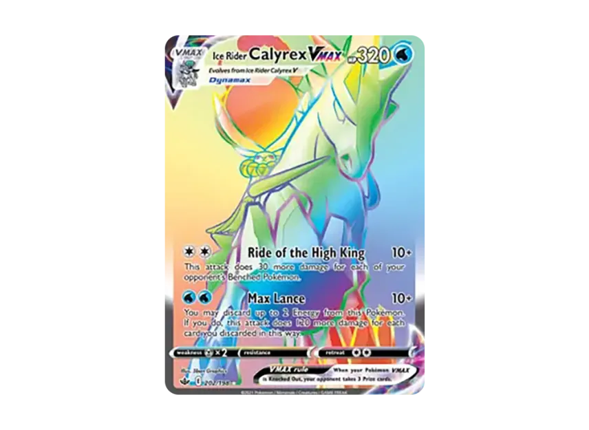 Ice Rider Calyrex VMAX RR [198-CHILLING-REIGN 202/198] (Sword & Shield "Chilling Reign")