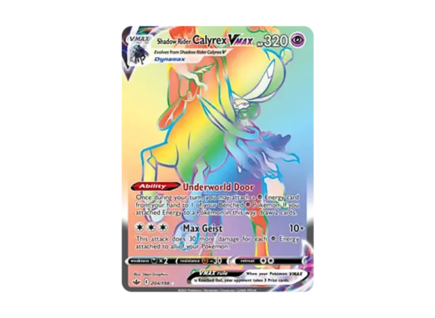 Shadow Rider Calyrex VMAX RR [198-CHILLING-REIGN 204/198] (Sword & Shield "Chilling Reign")