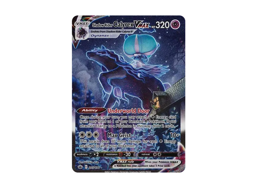 Shadow Rider Calyrex VMAX RR [198-CHILLING-REIGN 205/198] (Sword & Shield "Chilling Reign")