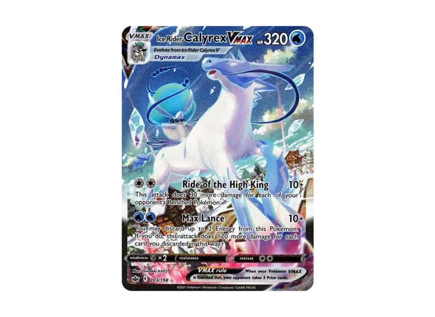Ice Rider Calyrex VMAX RR [198-CHILLING-REIGN 203/198] (Sword & Shield "Chilling Reign")