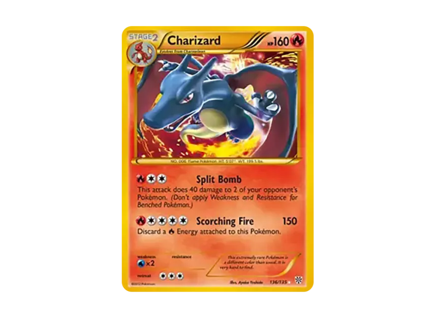 Charizard HR [135-PLASMA-STORM 136/135] (Black & White "Plasma Storm")