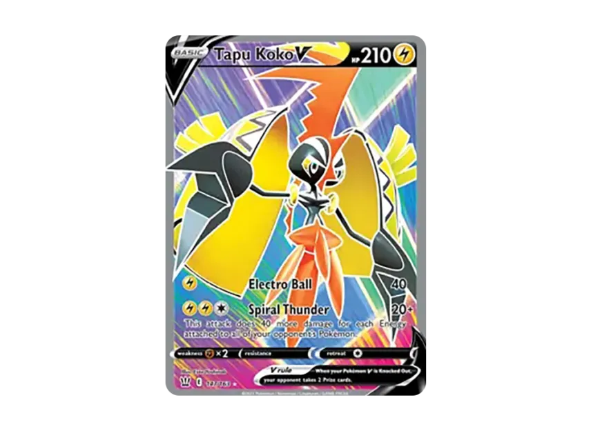 Tapu Koko V UR [163-BATTLE-STYLES 147/163] (Sword & Shield "Battle Styles")